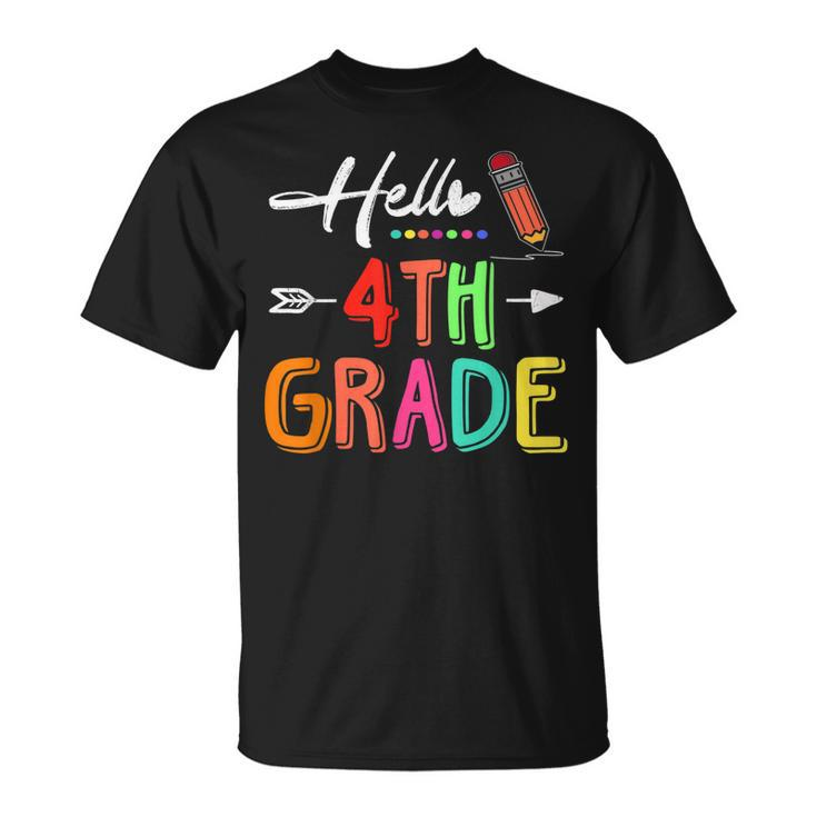 Hello 4Th Grade Team Fourth Grade Teacher Back To School  Unisex T-Shirt