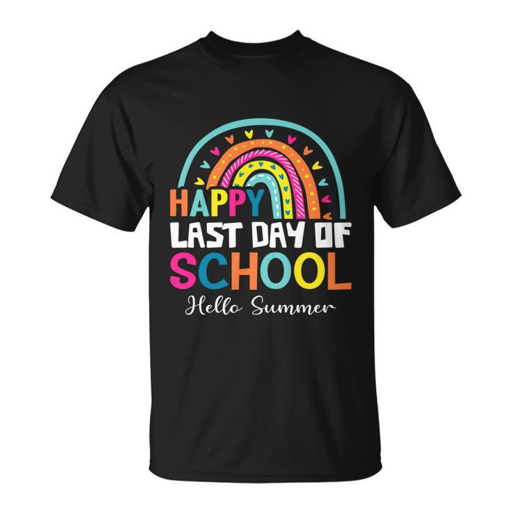 Hello Summer Happy Last Day Of School Teachers Vacation Great Gift Unisex T-Shirt