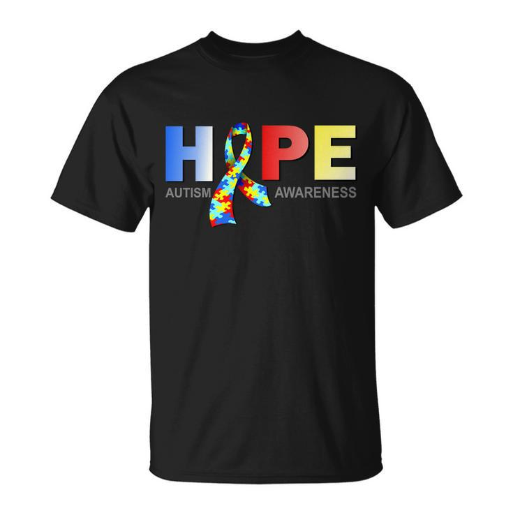 Hope For Autism Awareness Tribute Tshirt Unisex T-Shirt