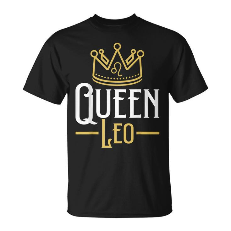Horoscope Queen Leo Symbol Zodiac Sign Personality Birthday  Unisex T-Shirt