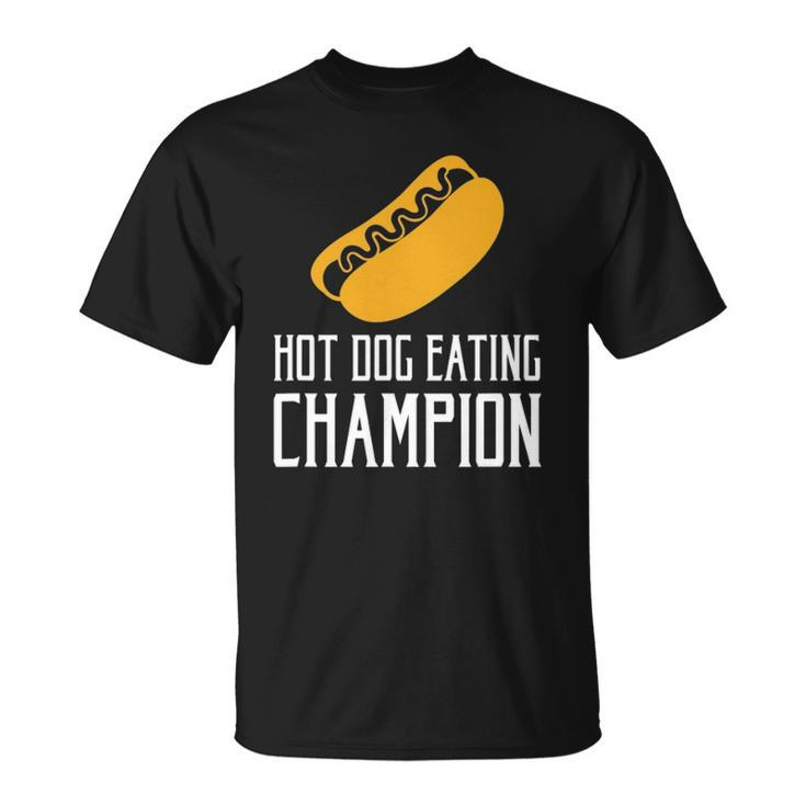 Hot Dog Eating Champion Fast Food Unisex T-Shirt