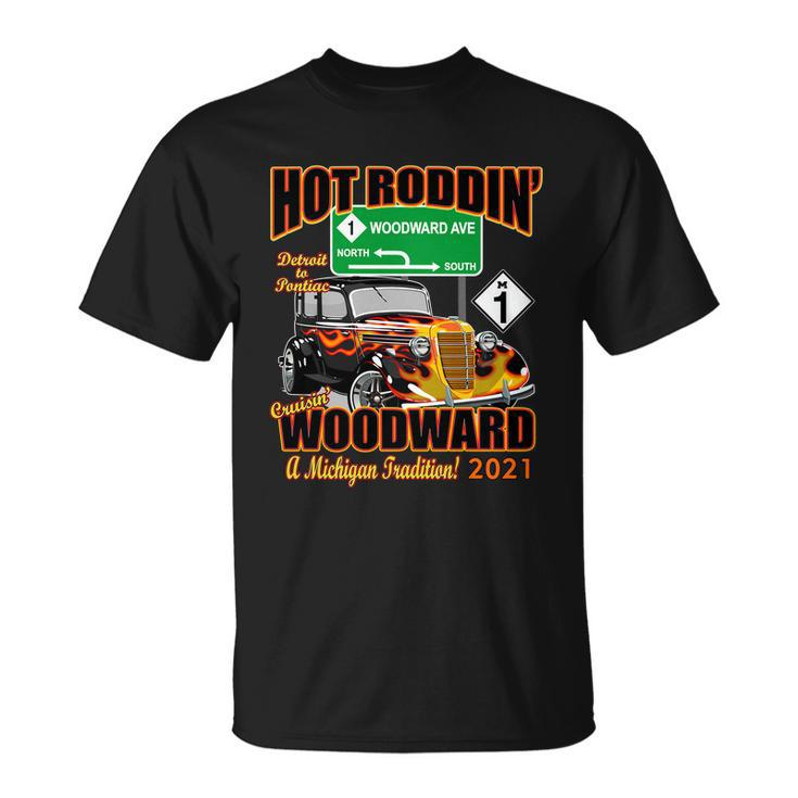 Hot Rod Woodward Ave M1 Cruise 2021 Tshirt Unisex T-Shirt