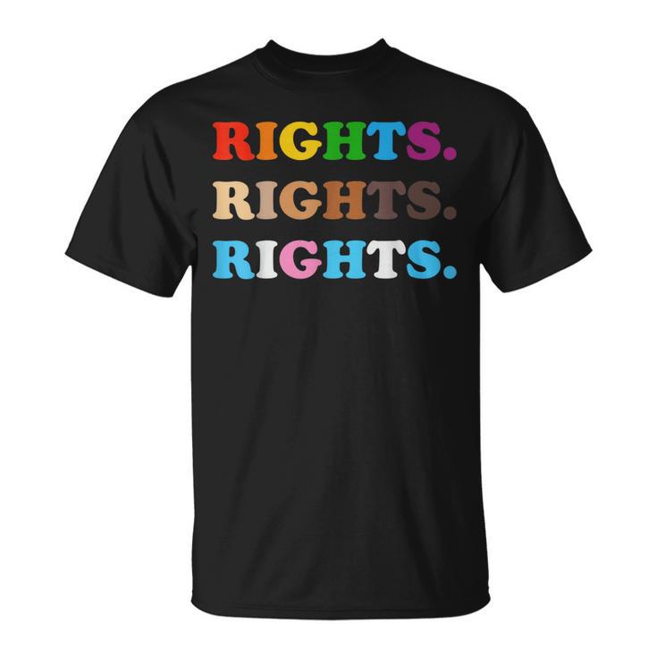 Gay Pride Science Is Real Black Lives Matter Womens Rights Women T-shirt