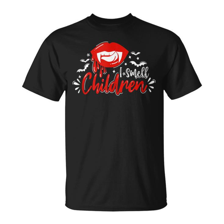 I Smell Children - Funny Witch Halloween Spooky Bats Blood  Unisex T-Shirt