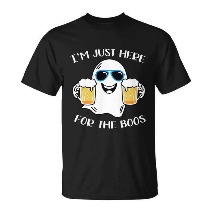 Im Just Here For The Boos Halloween Quote Unisex T-Shirt