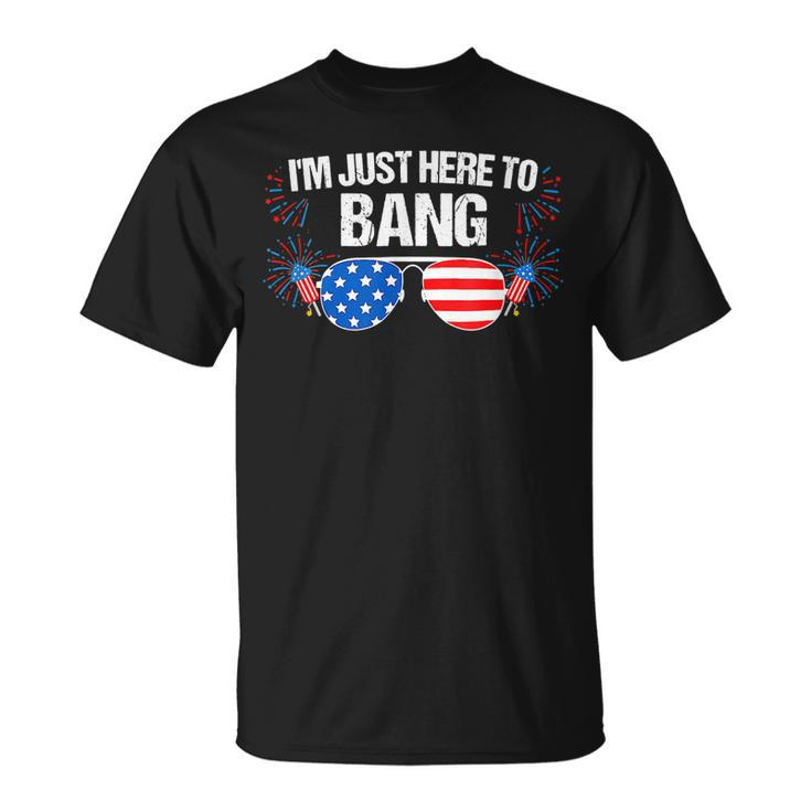 Im Just Here To Bang 4Th Of July Fireworks Director  Unisex T-Shirt