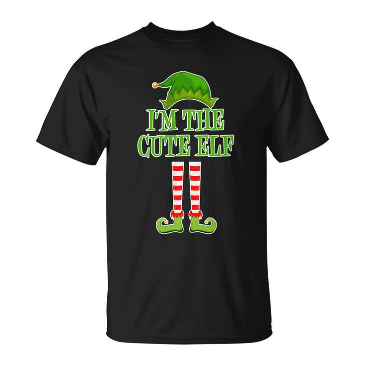 Im The Cute Elf Matching Family Christmas Tshirt Unisex T-Shirt