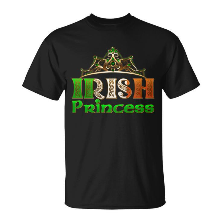 Irish Princess Crown St Patricks Day Unisex T-Shirt