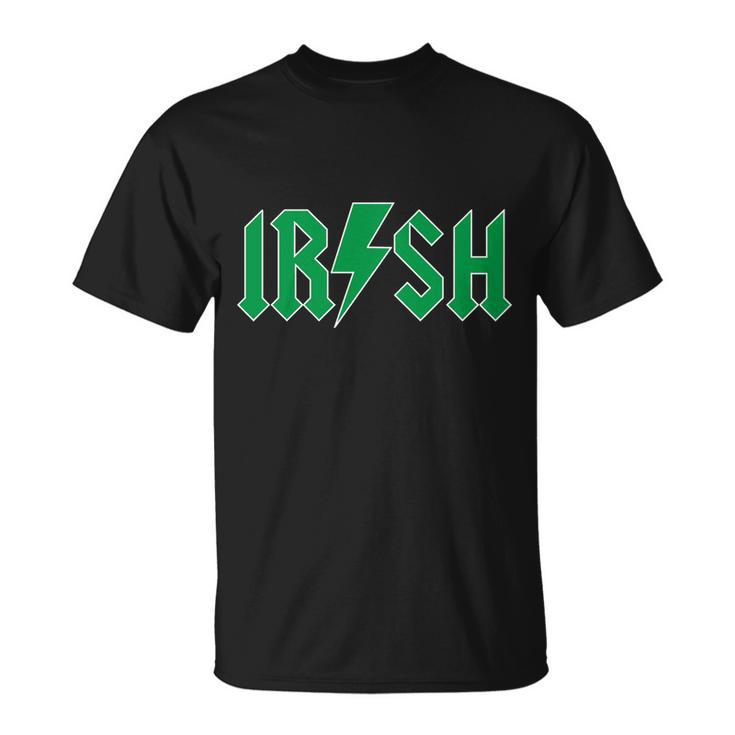 Irish Rocks Logo Music Parody St Patricks Day Unisex T-Shirt