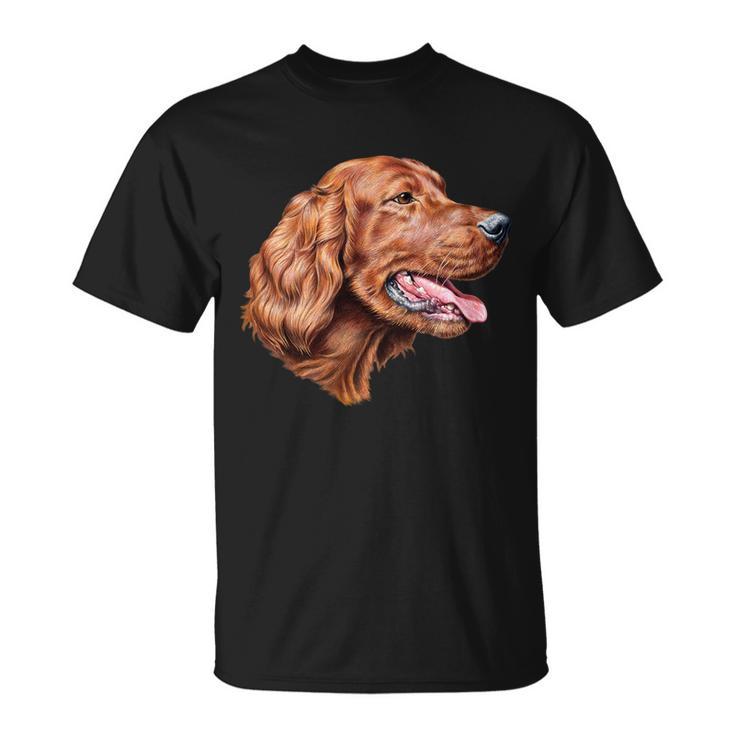 Irish Setter Portrait Tshirt Unisex T-Shirt