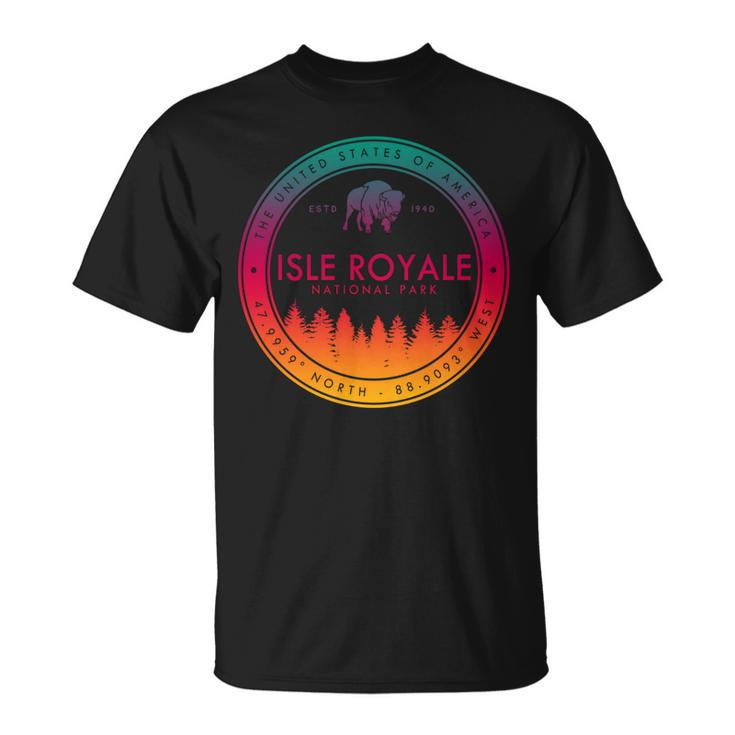 Isle Royale National Park Michigan Souvenir Mi T-shirt