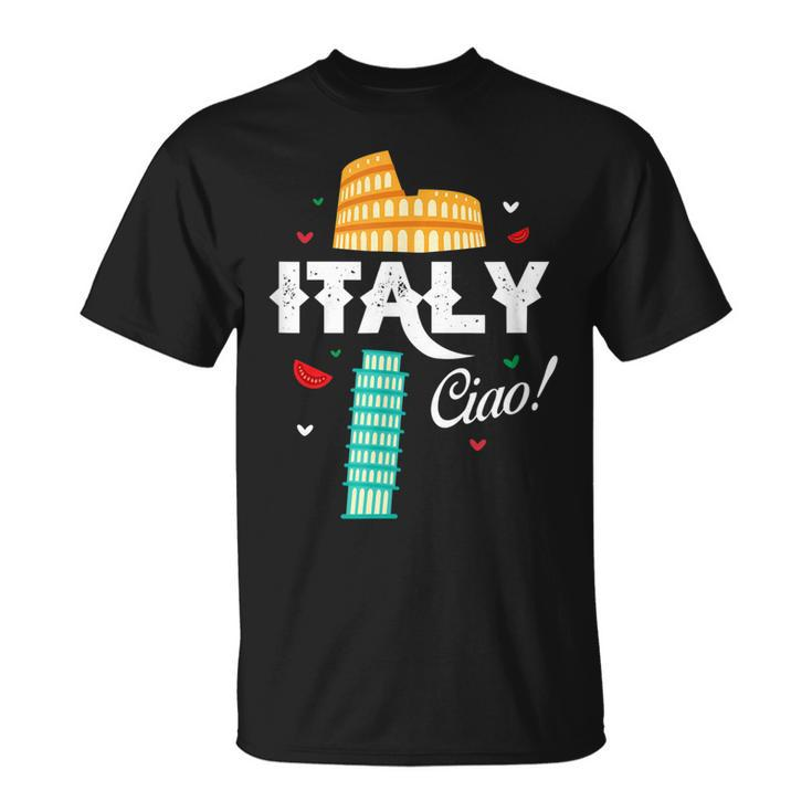 Italy Ciao Rome Roma Italia Italian Home Pride T-shirt
