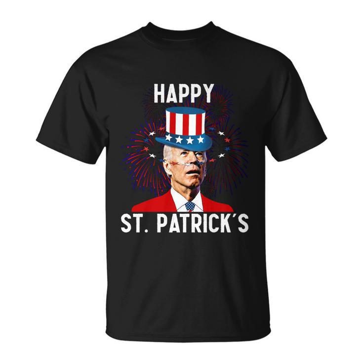 Joe Biden Confused St Patricks Day For Fourth Of July T-Shirt
