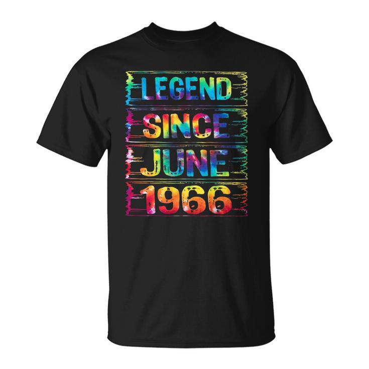 June 56 Years Old Since 1966 56Th Birthday Gifts Tie Dye Unisex T-Shirt
