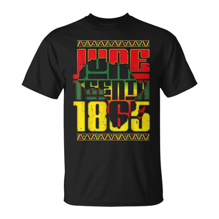 Juneteenth 1865 African American Freedom Black History T-shirt