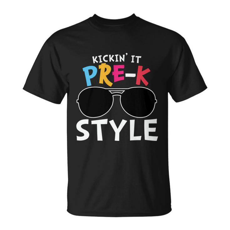 Kickin It Prek Sunglass Style Back To School Unisex T-Shirt