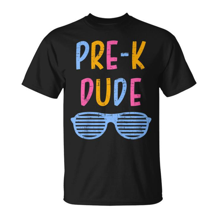 Kids Pre-K Dude Back To School For First Day Of Preschool Kids  Unisex T-Shirt