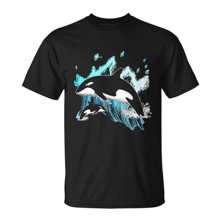 Killer Whale Ocean Lover Gift Idea Men Boys Kids Orca Great Gift Unisex T-Shirt