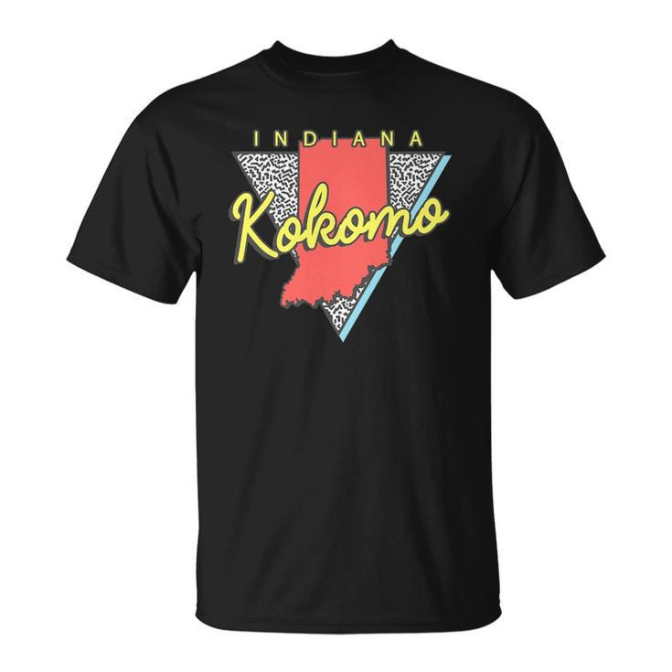Kokomo Indiana Retro Triangle In City Unisex T-Shirt