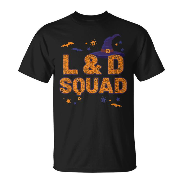 L&D Squad Witch Hat Labor And Delivery Nurse Crew Halloween  Unisex T-Shirt