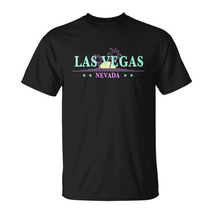 Las Vegas Retro Sunset Palm Trees Unisex T-Shirt