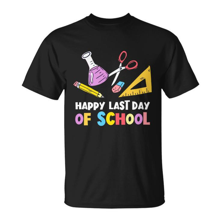 Last Days Of School Teacher Student Happy Last Day School Cool Gift Unisex T-Shirt