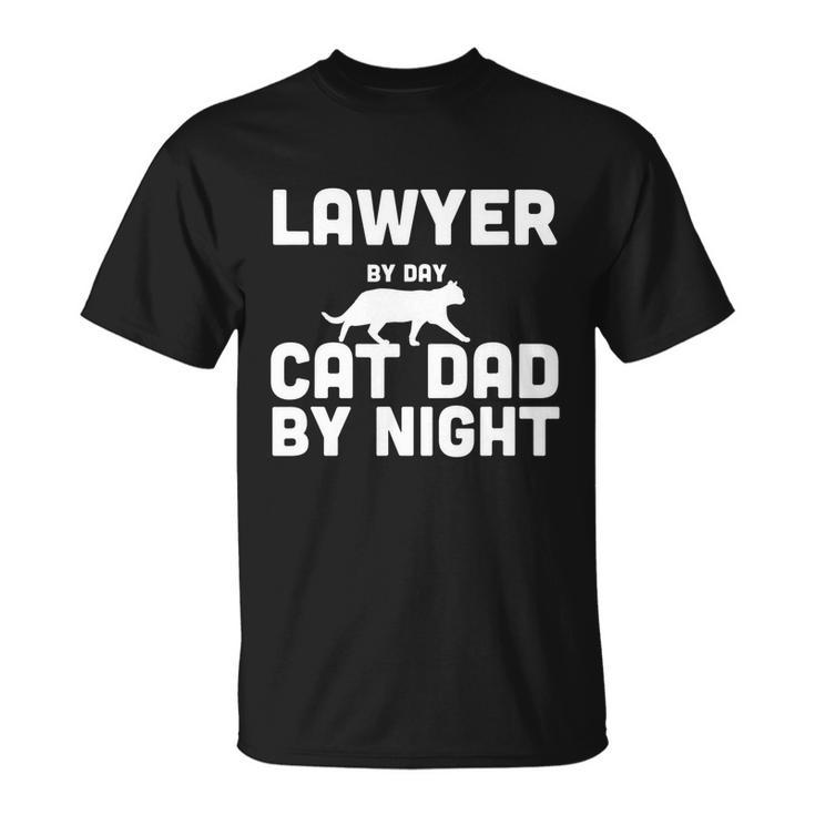Lawyer By Day Cat Dad By Night T-shirt