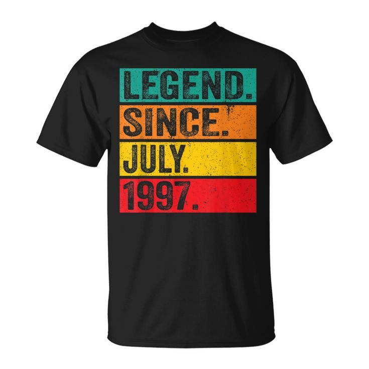 Legend Since July 1997 25Th Birthday 25 Years Old Vintage  Unisex T-Shirt