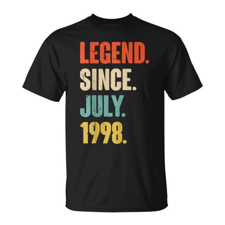 Legend Since July 1998 - 24 Year Old Gift 24Th Birthday  Unisex T-Shirt
