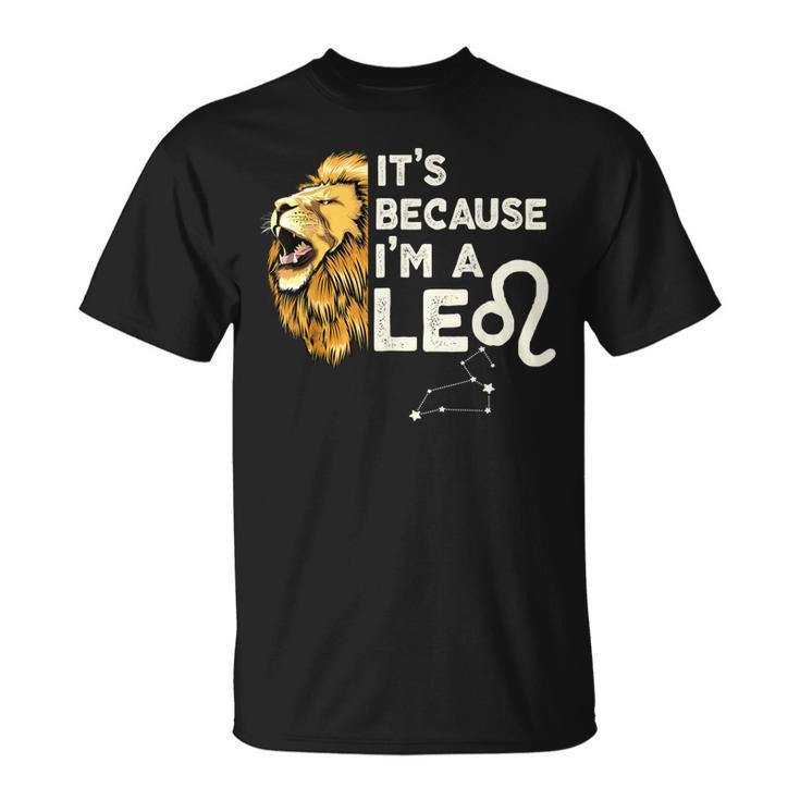 Im A Leo Zodiac Sign Astrology July August Birthday Leo T-shirt
