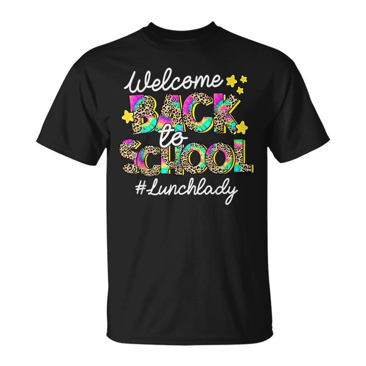 Leopard Welcome Back To School Lunch Lady Life T-shirt
