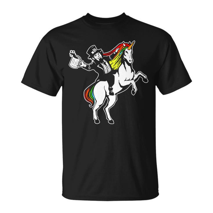 Leprechaun Unicorn St Patricks Day Tshirt Unisex T-Shirt