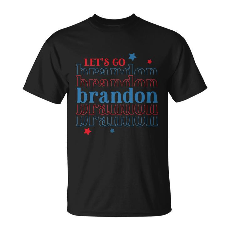 Lets Go Brandon Conservative Us Flag Unisex T-Shirt