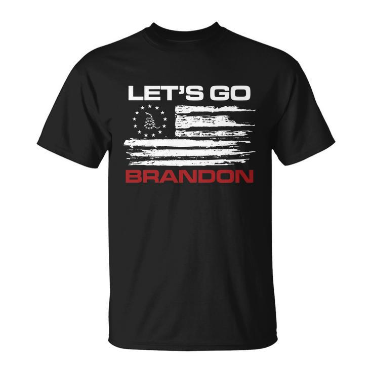 Lets Go Brandon Let Go Brandon Fjb Funny Fjb Fjb Funny Brandon Flag Funny Unisex T-Shirt