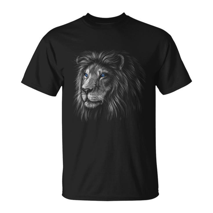 Lion Apparel Hand Drawing Game Day Vintage Detroit Unisex T-Shirt