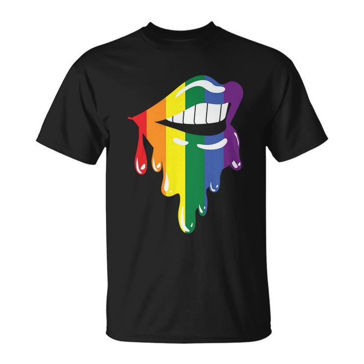 Lips Lgbt Gay Pride Lesbian Bisexual Ally Quote Unisex T-Shirt