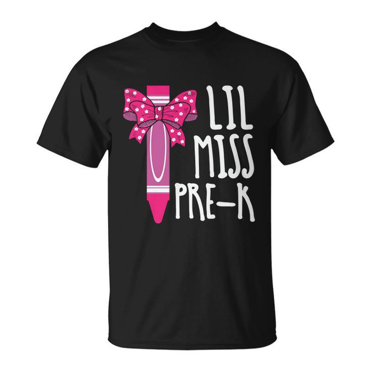 Little Miss Prek Cray On Back To School First Day Of School Unisex T-Shirt