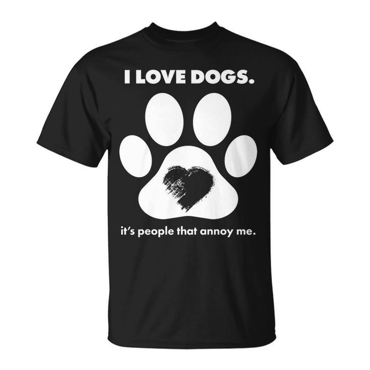Love Dogs Hate People Tshirt Unisex T-Shirt