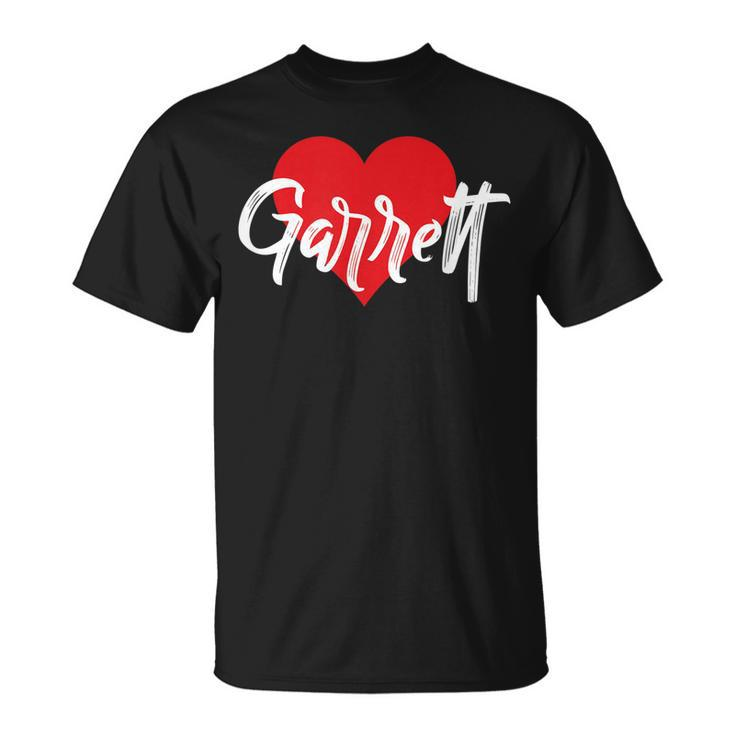 I Love Garrett First Name I Heart Named T-shirt