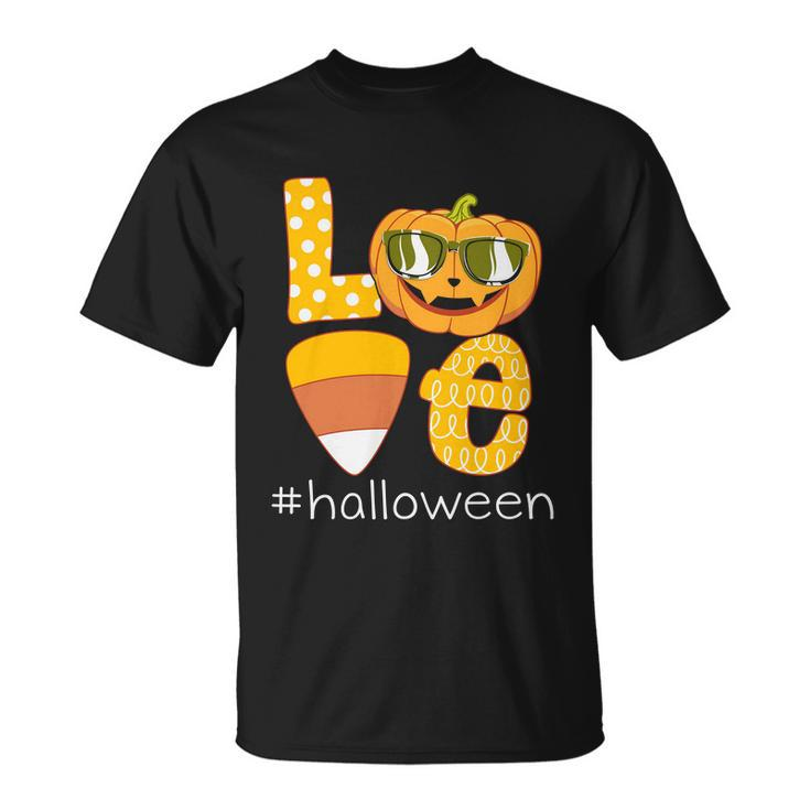 Love Halloween Pumpkin Halloween Quote V2 Unisex T-Shirt