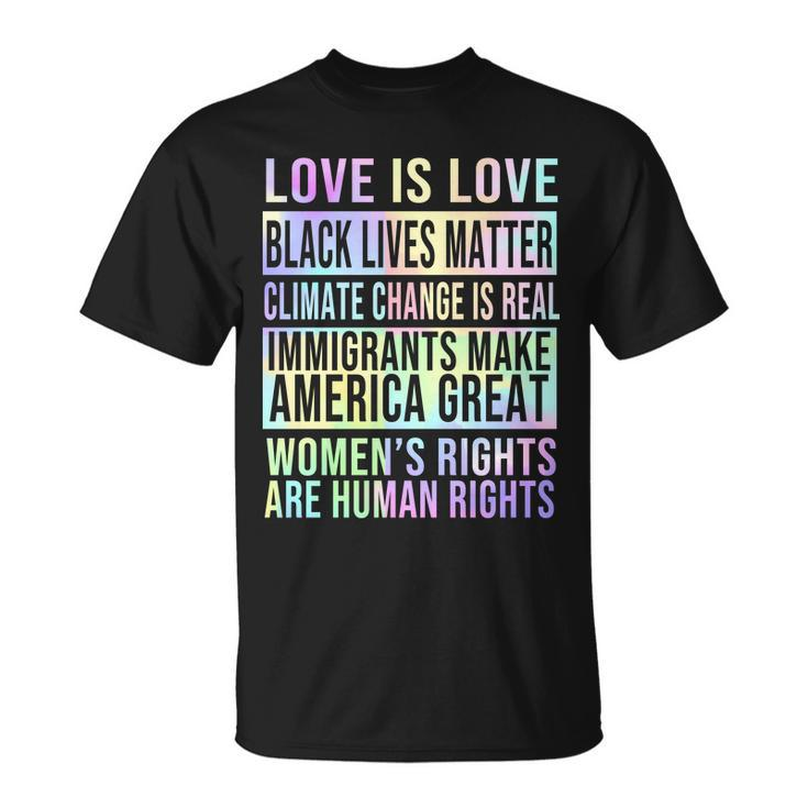Love Is Love Black Lives Matter Tshirt Unisex T-Shirt