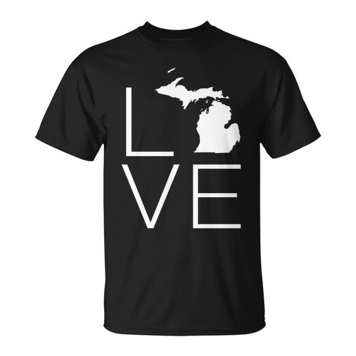 Love Michigan V2 T-shirt