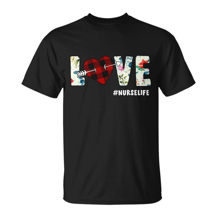 Love Nurselife Arrow Heart Tshirt Unisex T-Shirt