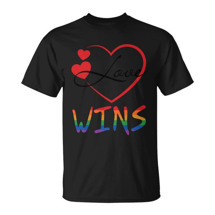 Love Wins Lgbtq Pride Garphic Pride Month Lgbt Unisex T-Shirt