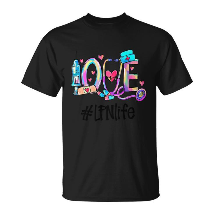 Lpn Cute Gift Heartbeat Nurse Appreciation Tee Funny Gift Unisex T-Shirt
