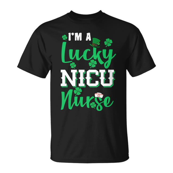 Im A Lucky Nicu Nurse St Patricks Day T-Shirt