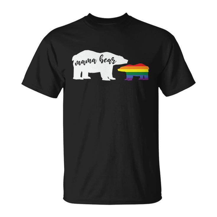 Mama Bear Lgbt Gay Pride Lesbian Bisexual Ally Quote Unisex T-Shirt