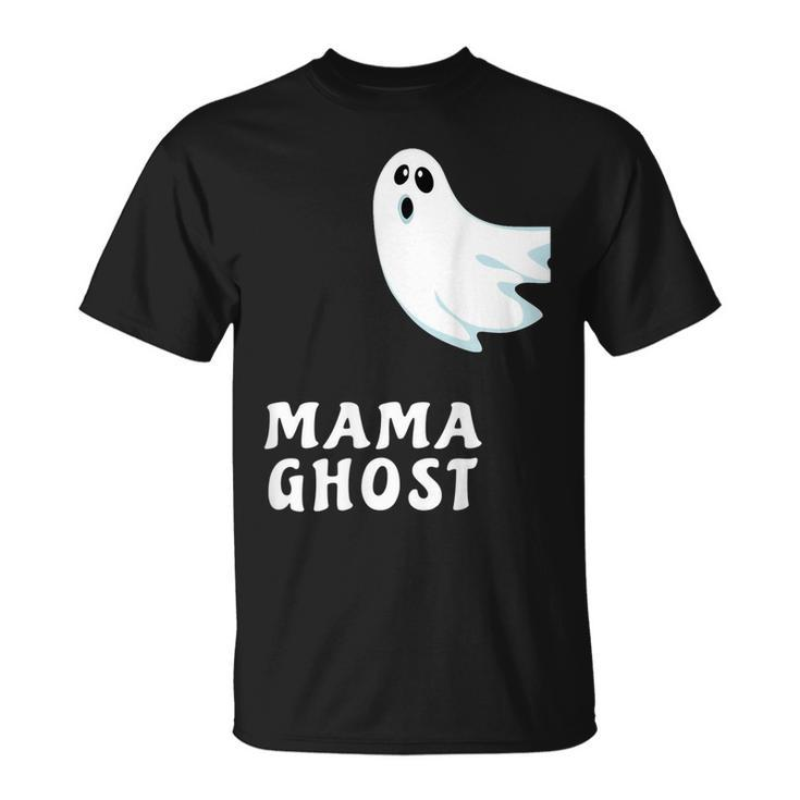 Mama Ghost Spooky Halloween Ghost Halloween Mom T-shirt
