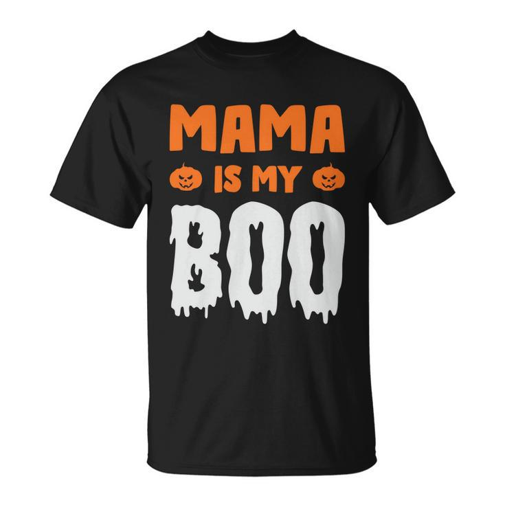 Mama Is My Boo Halloween Quote Unisex T-Shirt