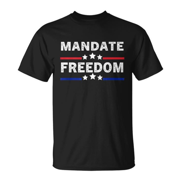 Mandate Freedom Shirt American Flag Support Medical Freedom Unisex T-Shirt